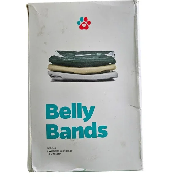 Pet Parents Washable Belly Bands Medium 16-20in Male Dog Diapers 3pk + Extender