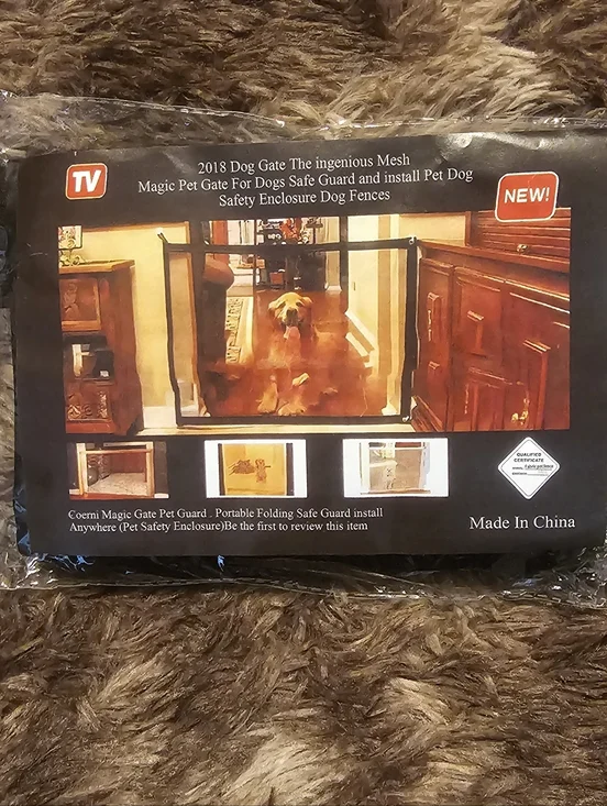 Black Mesh Pet Gates /Set Of 2 Door Barriers 43x29