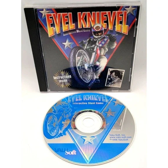 Evel Knievel Interactive Stunt Game - CD-ROM For‎ PC GAME & MANUAL