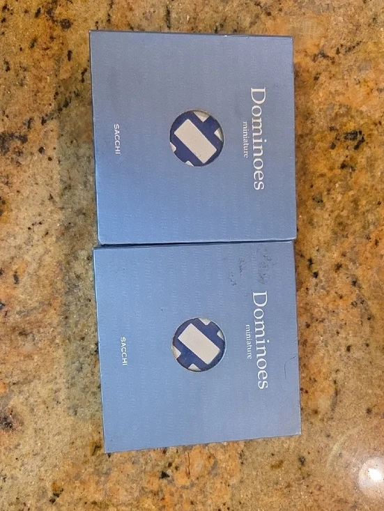 Sacchi Miniature Dominoes Travel Game Set - Lot of 2