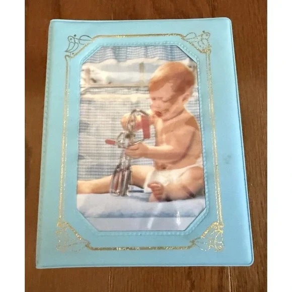 Baby Boy Photo Album 100 Slip in Pockets 3 1/2