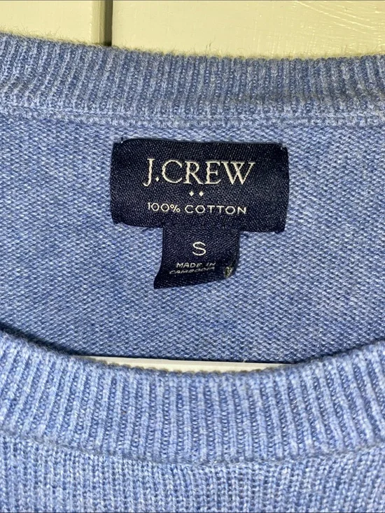 J. Crew • 100% Cotton • Blue • Crewneck Sweater