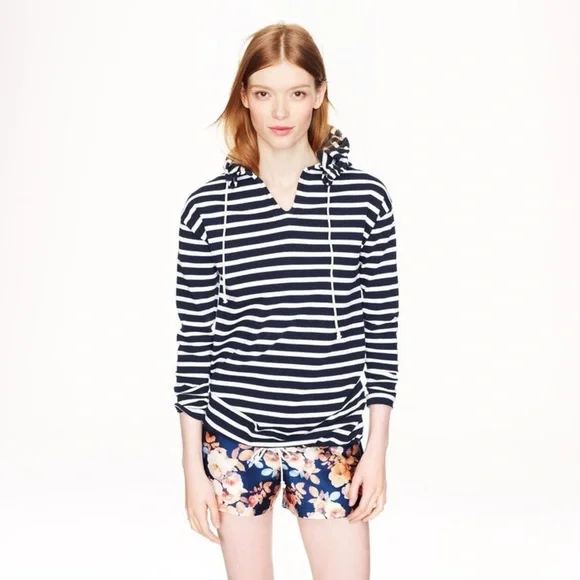 J. Crew Hoodie Stripes