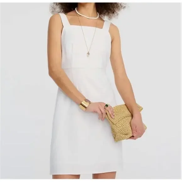 J. Crew Squareneck linen dress