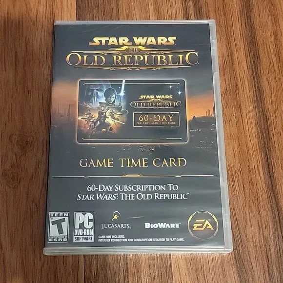 Star Wars Old Republic 60 Day Game Time Card