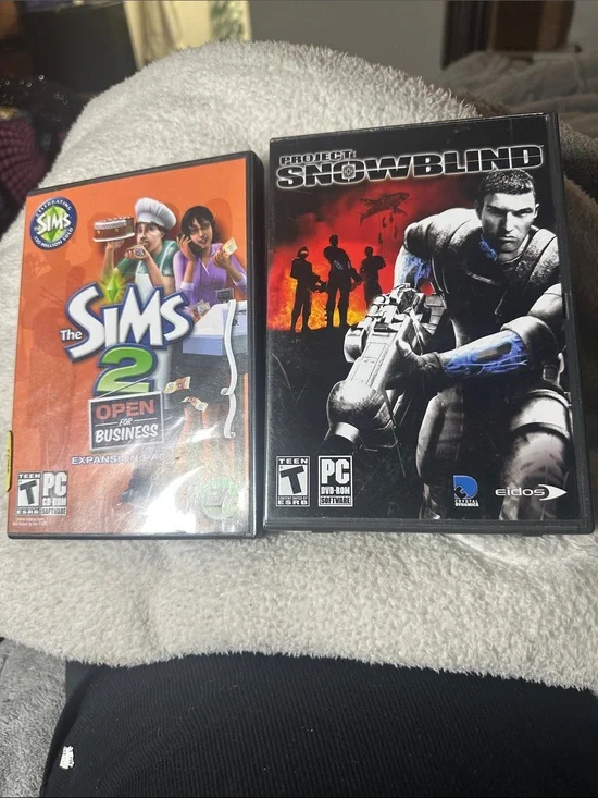 The Sims 2: Open for Business PC Game and PROJECT SNOWBLIND game-used