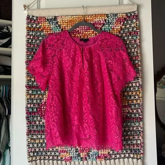 J.Crew beautiful lace blouse