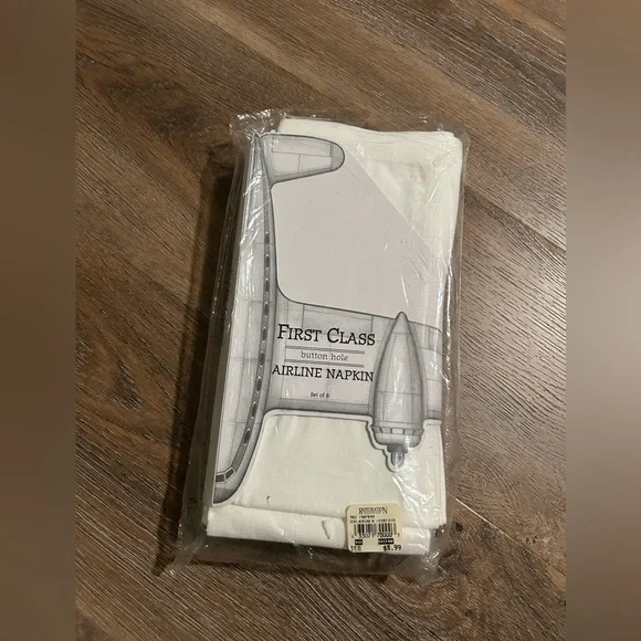 First Class Airline Napkins NWT