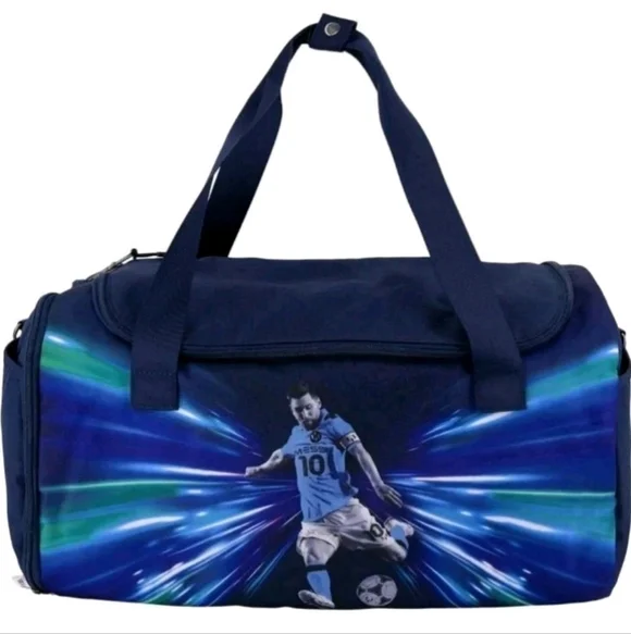 Messi Soccer Duffle Bag Blue