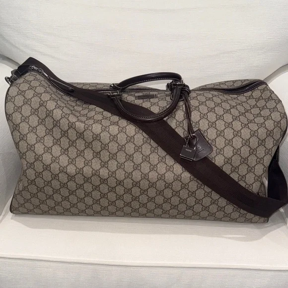 Gucci Monogram GG canvas Duffel Bag with detachable strap