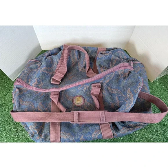 VTG Olympia Traveler's Friend Duffle Bag Floral‎ Print Carry On Weekender Bag