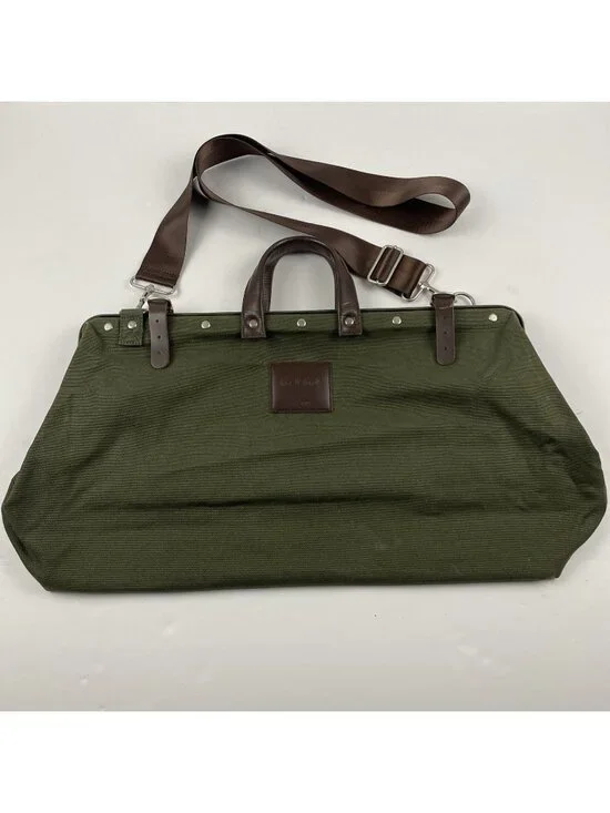 Line Of Trade No. 0312 Canvas Weekender Bag Gray Shoulder Duffle Carry On Bag