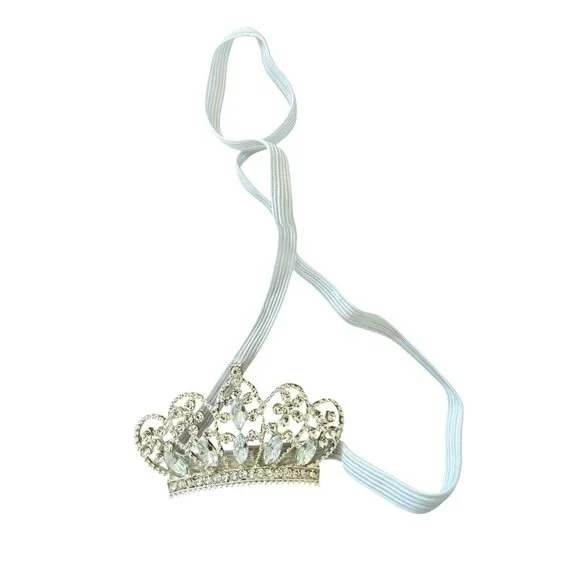 Brand new Miniature Rhinestone Tiara Headband for babies