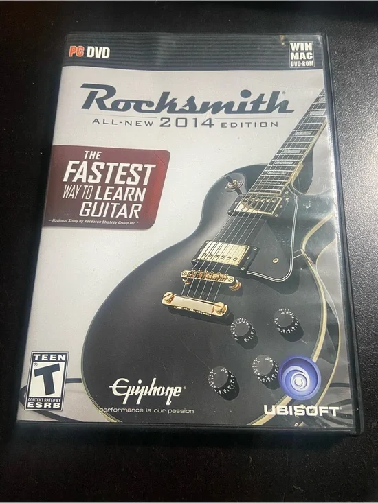 Rocksmith 2014 Edition PC windows disc only (bx3)