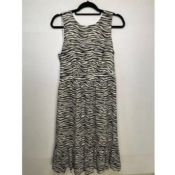 J.Crew Zebra Print lSleeveless Dress, Size 6