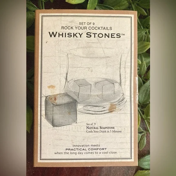 Rock Your Cocktails Whiskey Stones 9 NIB 2011