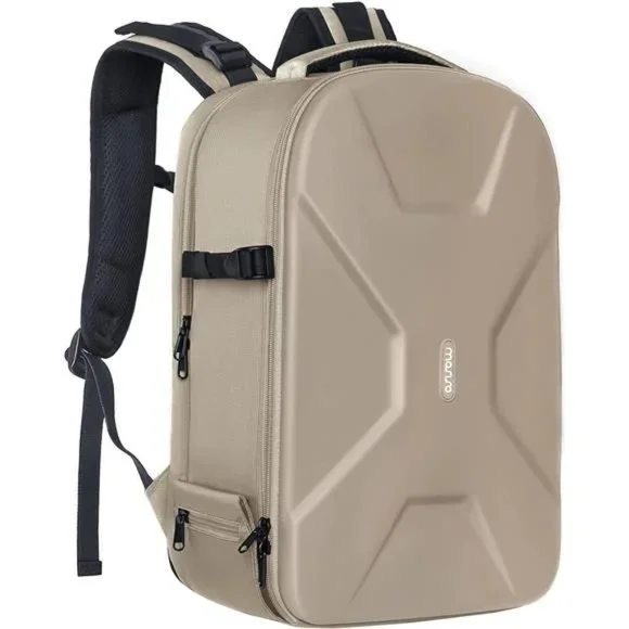 Camera Bag 15-16 inch Waterproof Hardshell Case with Tripod Holder, Camel