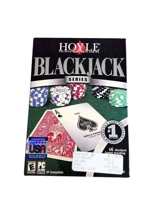 Hoyle Blackjack Series New Sealed PC CD-ROM Game 16 Variations Rulebook