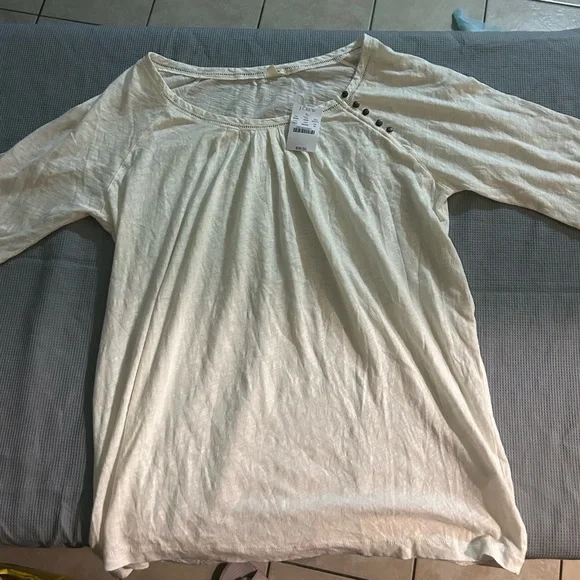 J. Crew Cream Blouse