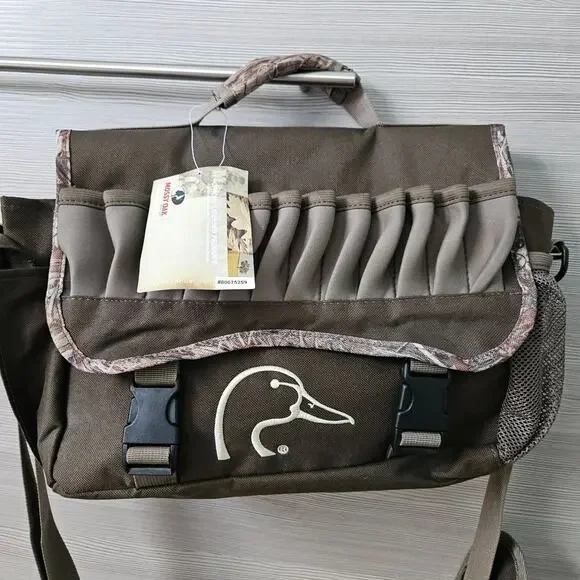 Mossy Oak Ducks Unlimited Camo Hunting Shoulder Bag Adjustable Strap Ammo Loops