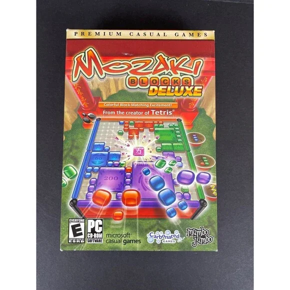 Mozaki Blocks Deluxe Windows Mac 2006 PC CD-ROM Game NEW SEALED
