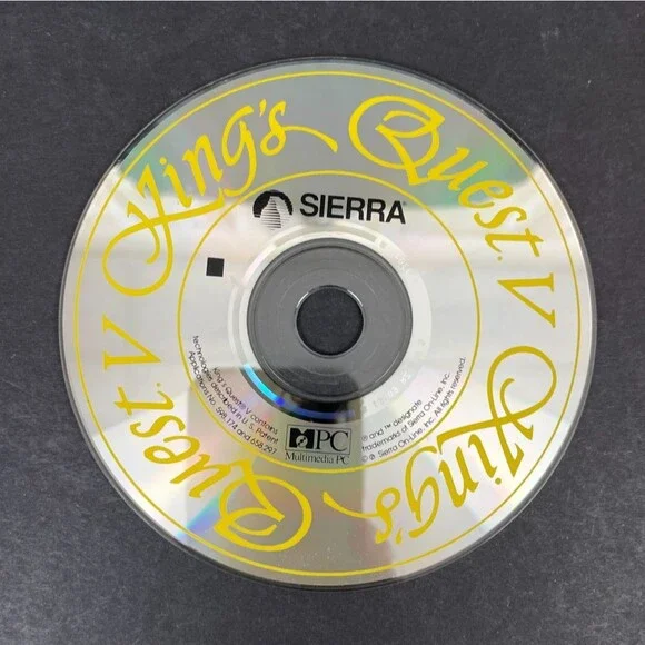 Kings Quest V 5 from SIERRA Disk only PC Windows