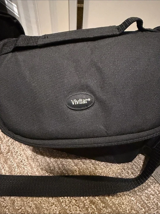 Vivitar Black Camera Shoulder Bag