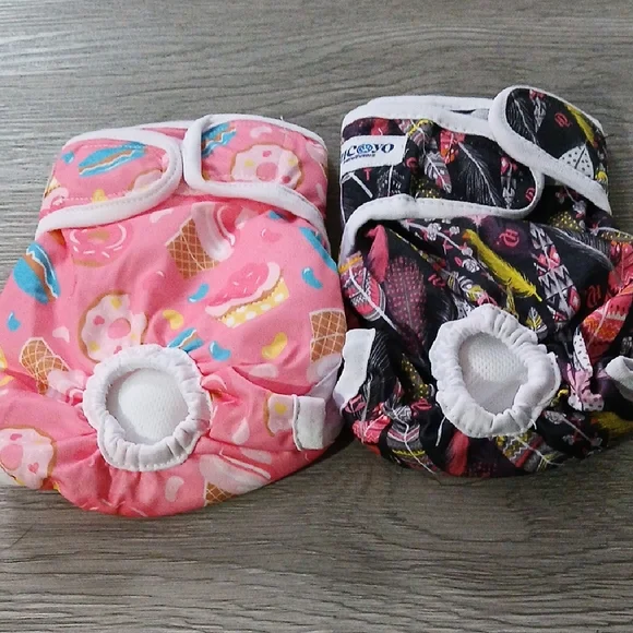 Micooyo Female Dog Heat Reusable Dog Diapers Sz S NWOT