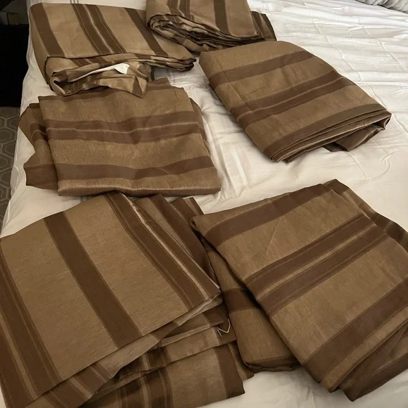 Restoration hardware multi stripe drapery, 6 panels available (50x94)