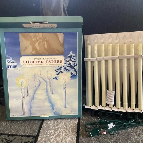 Restoration Hardware Christmas Tapered Lights