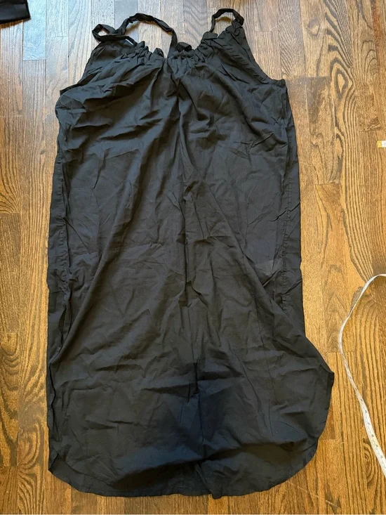 J. Crew Black Midi Dress with Adjustable Straps