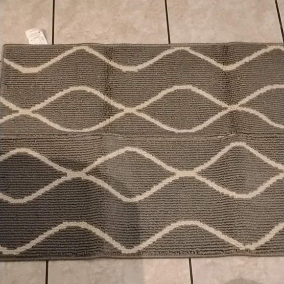 Wave Pattern Gray Dog Training Mat