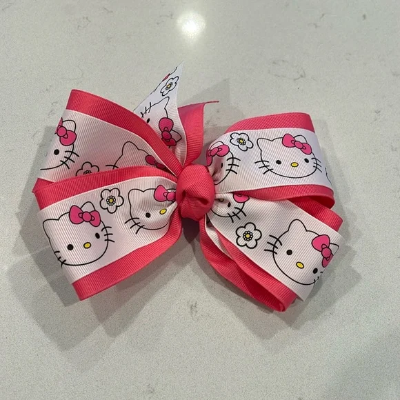 Hello Kitty Hair Clip Bow Accessory 50th Anniversary