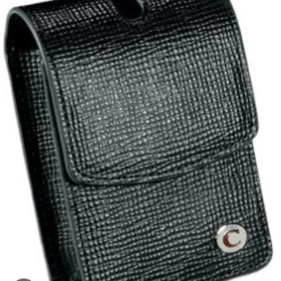 Coach Black Textured Camera Case For CANNON Power Shot Digital Elf Camera