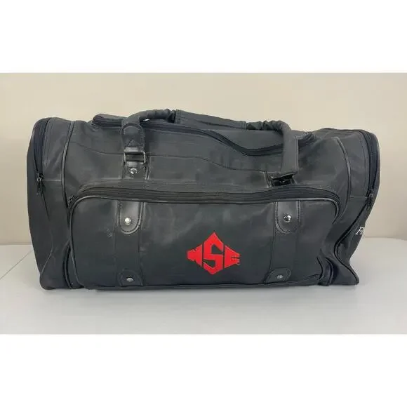 VTG 80s/90s Unbranded NCSU NC State Wolfpack graphic gym travel tote duffle bag