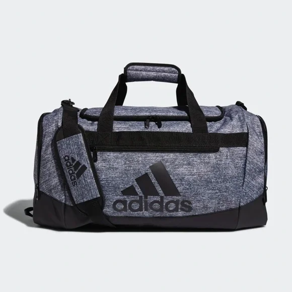 Adidas Black and Gray Duffel Bag with Sporty Design