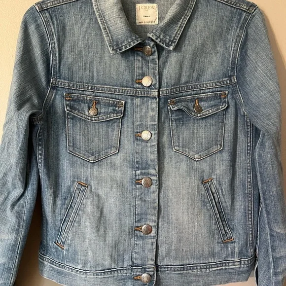 J. Crew Blue Jean Jacket Classic Denim Style