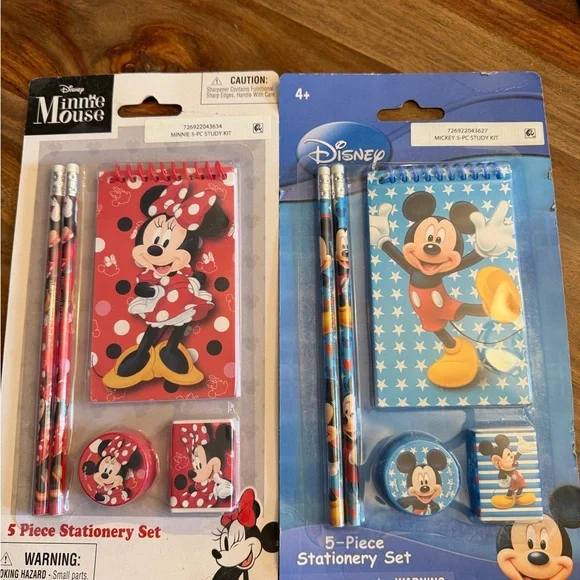 NWT Disney Minnie & Mickey Mouse Stationery Sets