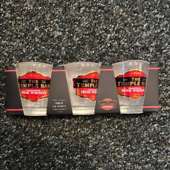 Red and Black Shot Glass Set