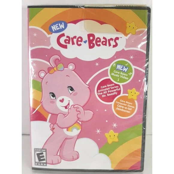 Care Bears DVD 2007 Music Video PC Computer Game Animated Series NEW Sealed