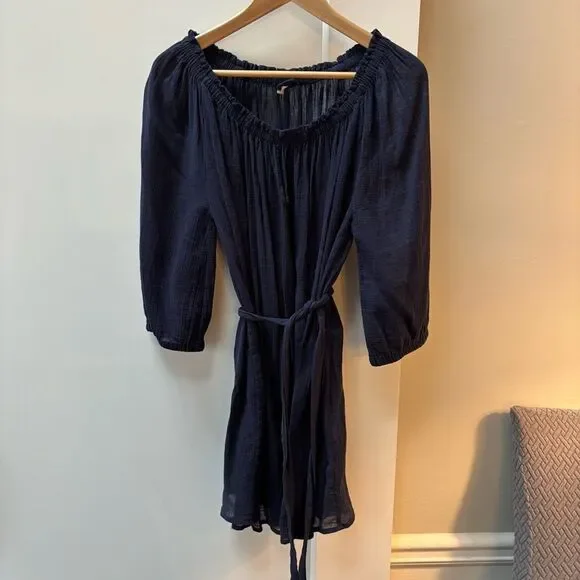 J.Crew navy crepe tunic women’s size M
