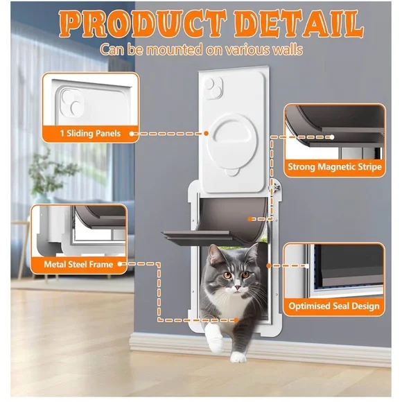 Magnetic Dog Door with Sliding Panels medium