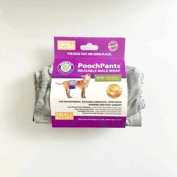 POOCHPANTS REUSABLE ECO-FRIENDLY MALE DOG WRAP FOR INCONTINGENCY