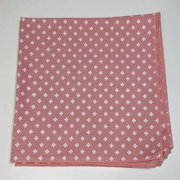 Vintage Pink Polka Dot Diamond Napkins (Set of 6)