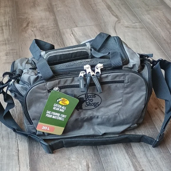 Bass Pro Shops Black Duffel Bag