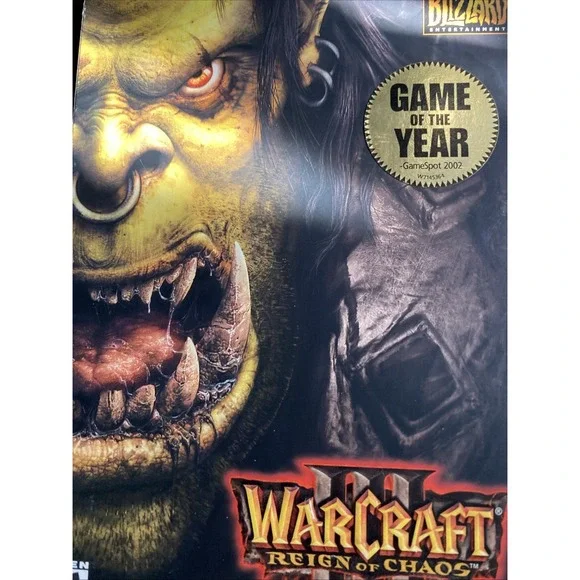 WarCraft III: Reign of Chaos (Windows/Mac, 2002) CIB w/Manual and all Inserts