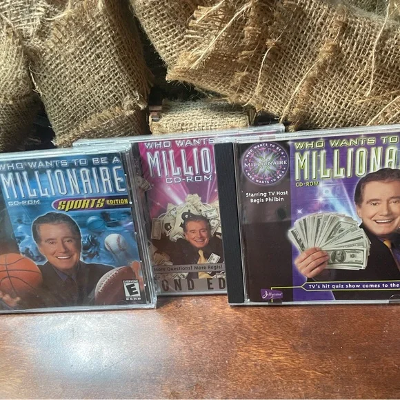Who Wants to Be a Millionaire CD-ROM Set of 3 | 1st, 2nd, & Sports Edition