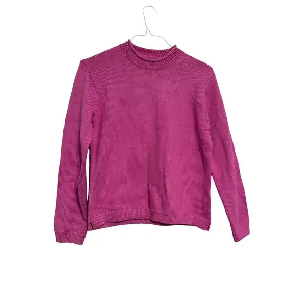 J. Crew Classic mockneck sweater in pink size XS