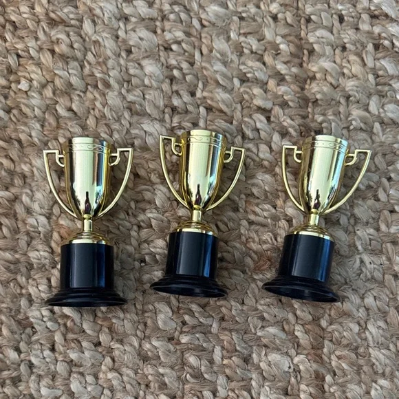 Gold Mini Trophy Set