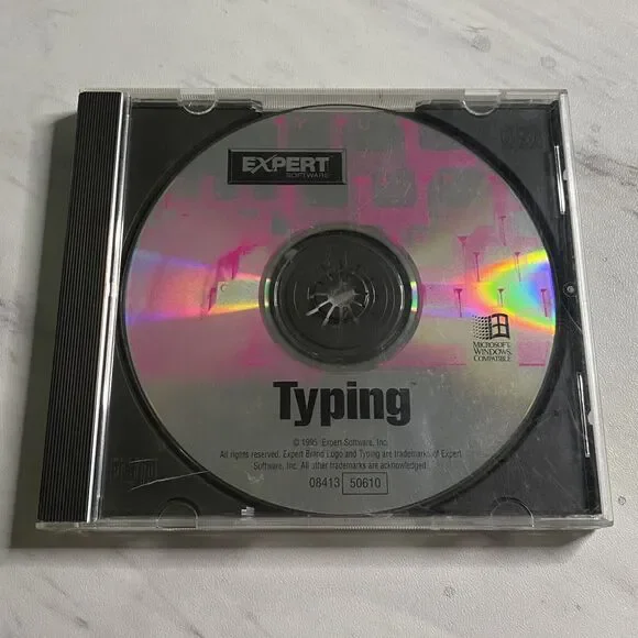 Expert Brand Software 1995 Vintage CD-Rom Typing Program